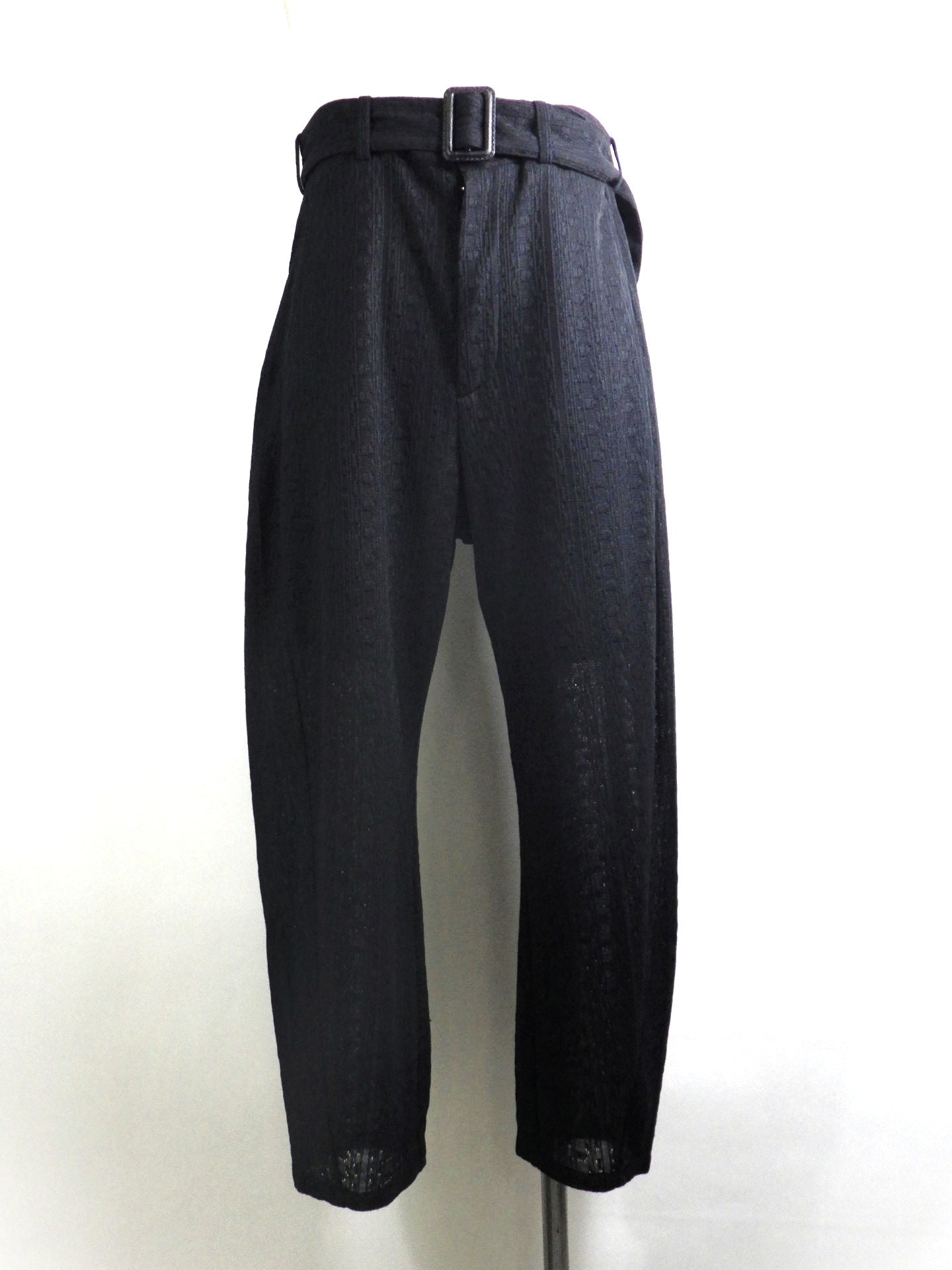 1PIU1UGUALE3 RELAX　リネンブレンドジャガードワイドパンツ　USB-26079