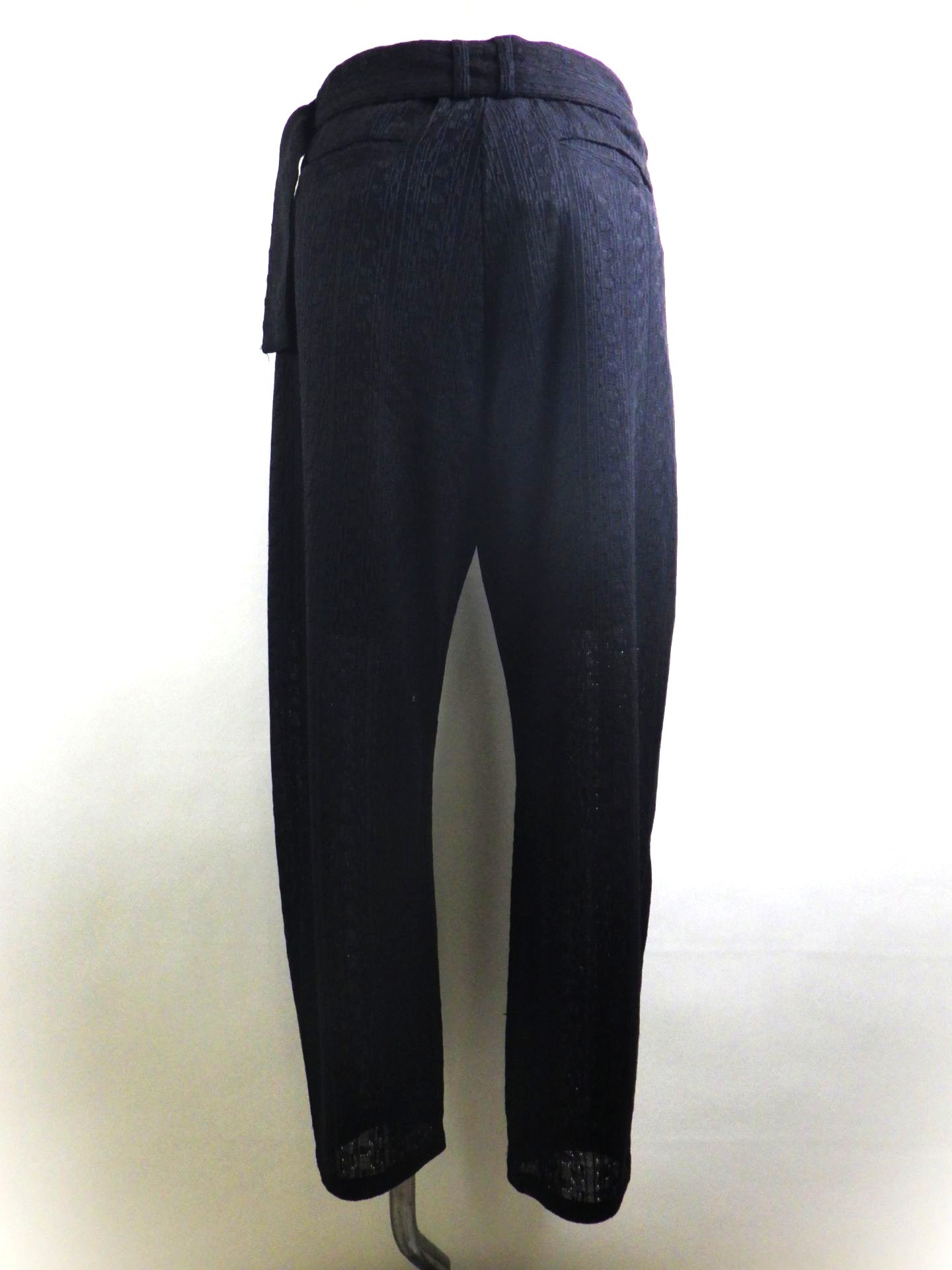 1PIU1UGUALE3 RELAX　リネンブレンドジャガードワイドパンツ　USB-26079