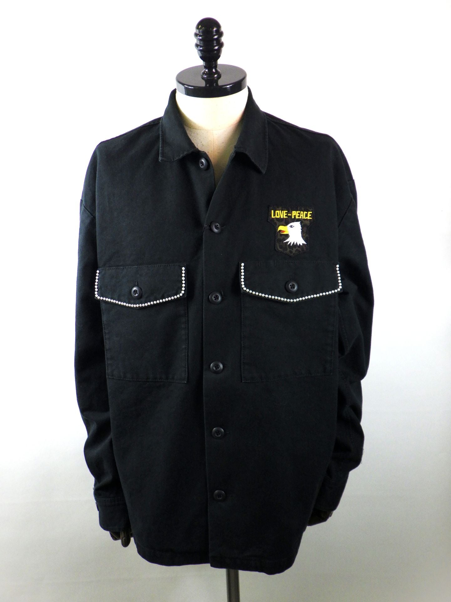 roarguns　ダックミリタリーシャツジャケット　26SGB-03-BK