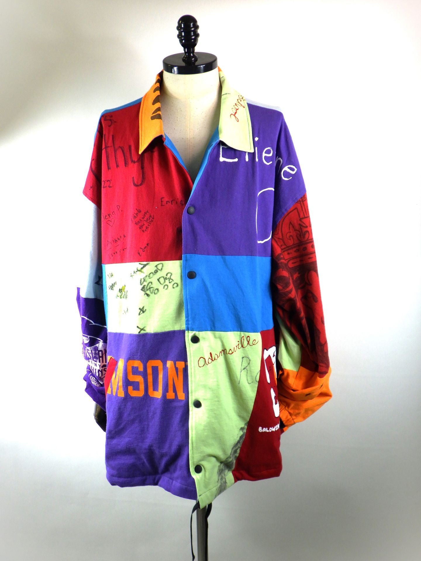 BODY SONG.　リコンストラクテッドマルチカラーティージャケット　BS260402-MIX-2