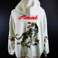 amok　ネッククロススウェットシャツ　261036-WHT