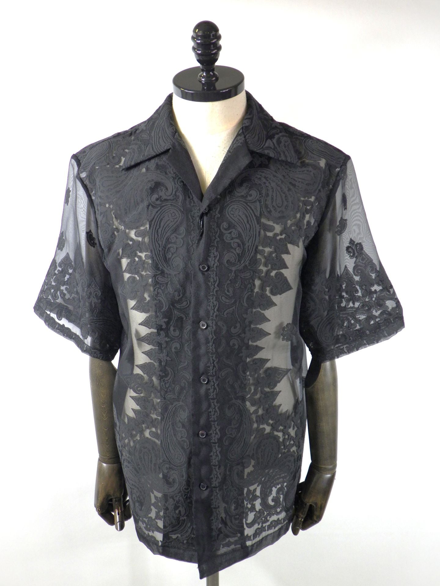 TAAKK シアーペイズリーレギュラーシャツ TA26SS-SH005-BK – KAWANO