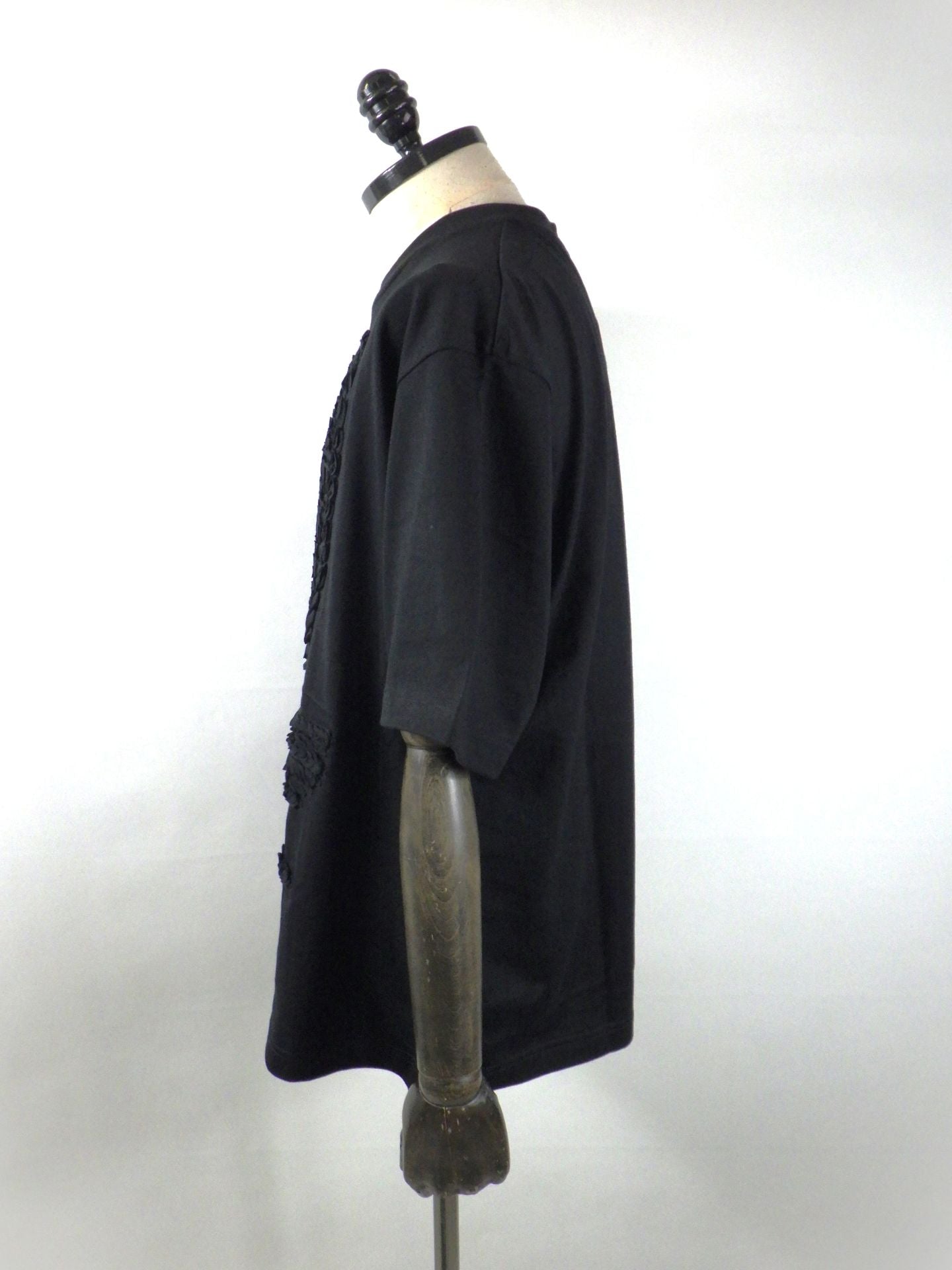 TAAKK　エンブロイダリージャージーTシャツ　TA26SS-JR050-BK