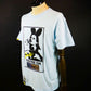 STUD MUFFIN　コットン天竺YOURE ON STONEDシークインSSシャツ　614-02875-BL