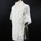 TAAKK　シアーバンダナショートスリーブシャツ　TA26SS-SH025-WHT