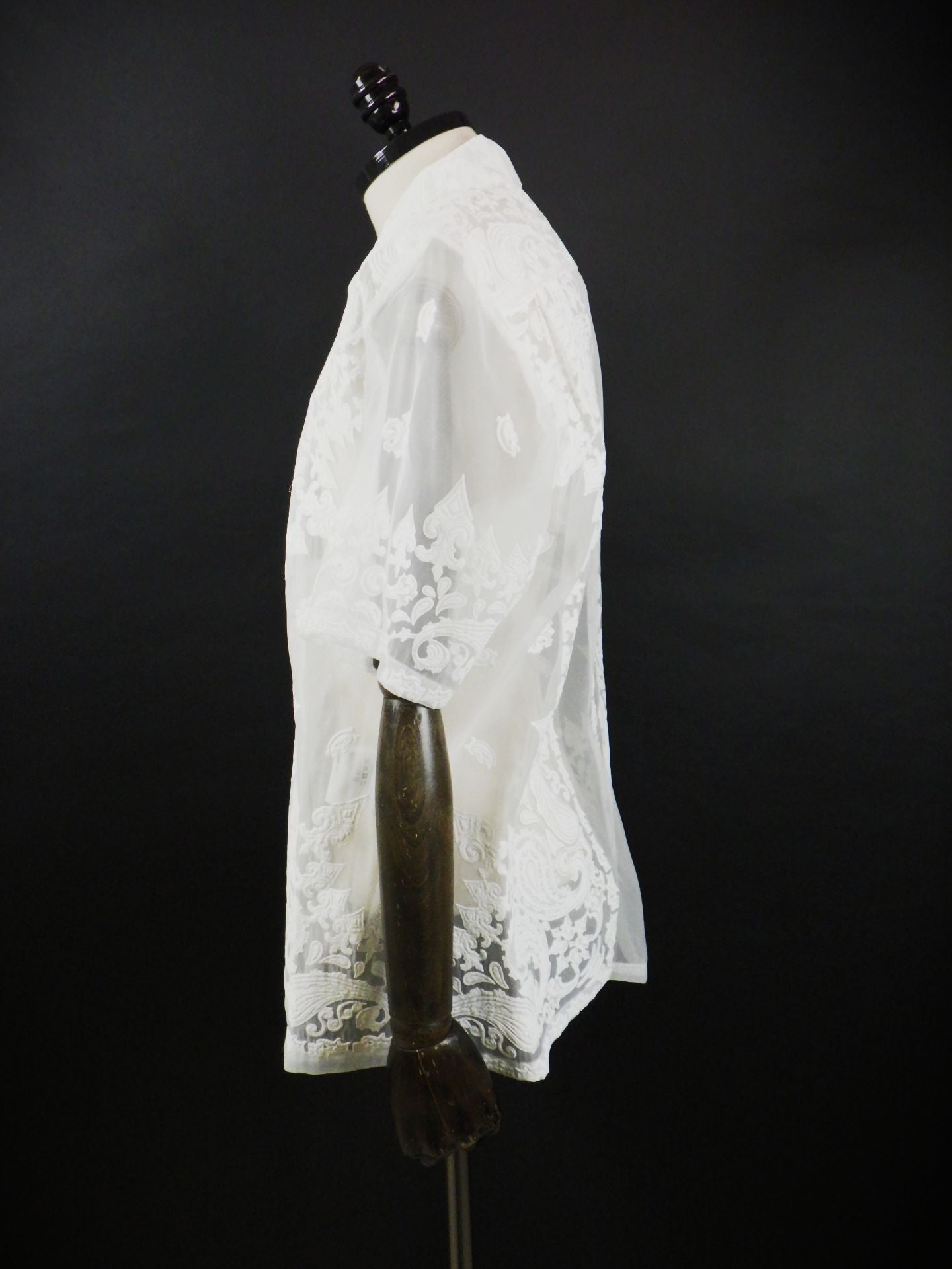 TAAKK　シアーバンダナショートスリーブシャツ　TA26SS-SH025-WHT