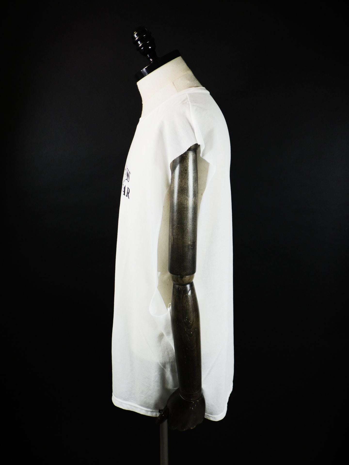 KAMIYA　タイポグラフィプリントシアージャージ―スリーブレスT-シャツ　G16TS082-WH