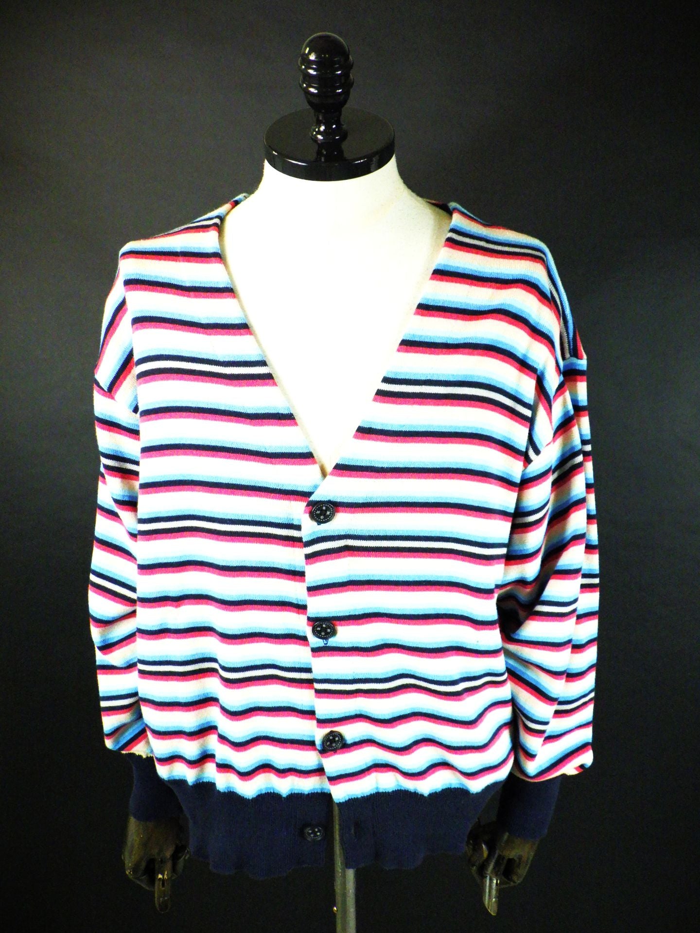 amok　バックトゥフロントボーダーニット　261034