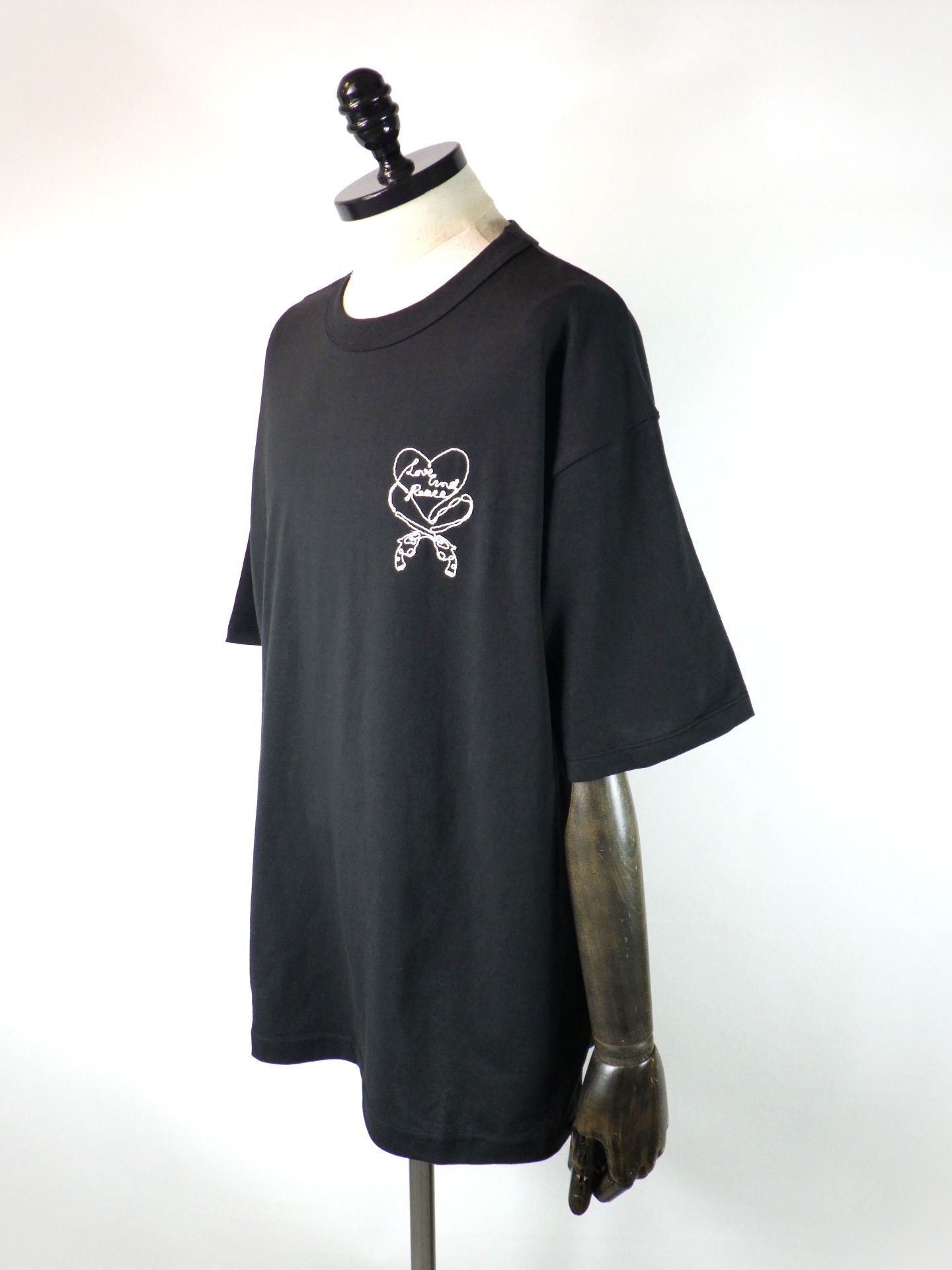 roarguns　ハートコードエンブロイダリーT-シャツ　26SGT-15-BK×WH