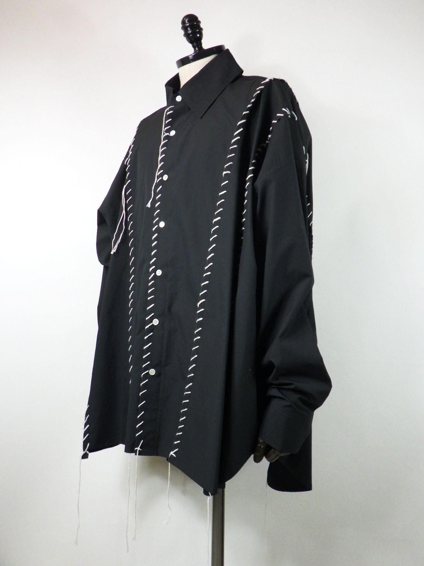 DISCOVERED　ドッキングワイドルーピングシャツ 　DC-CL-SH-01-BK
