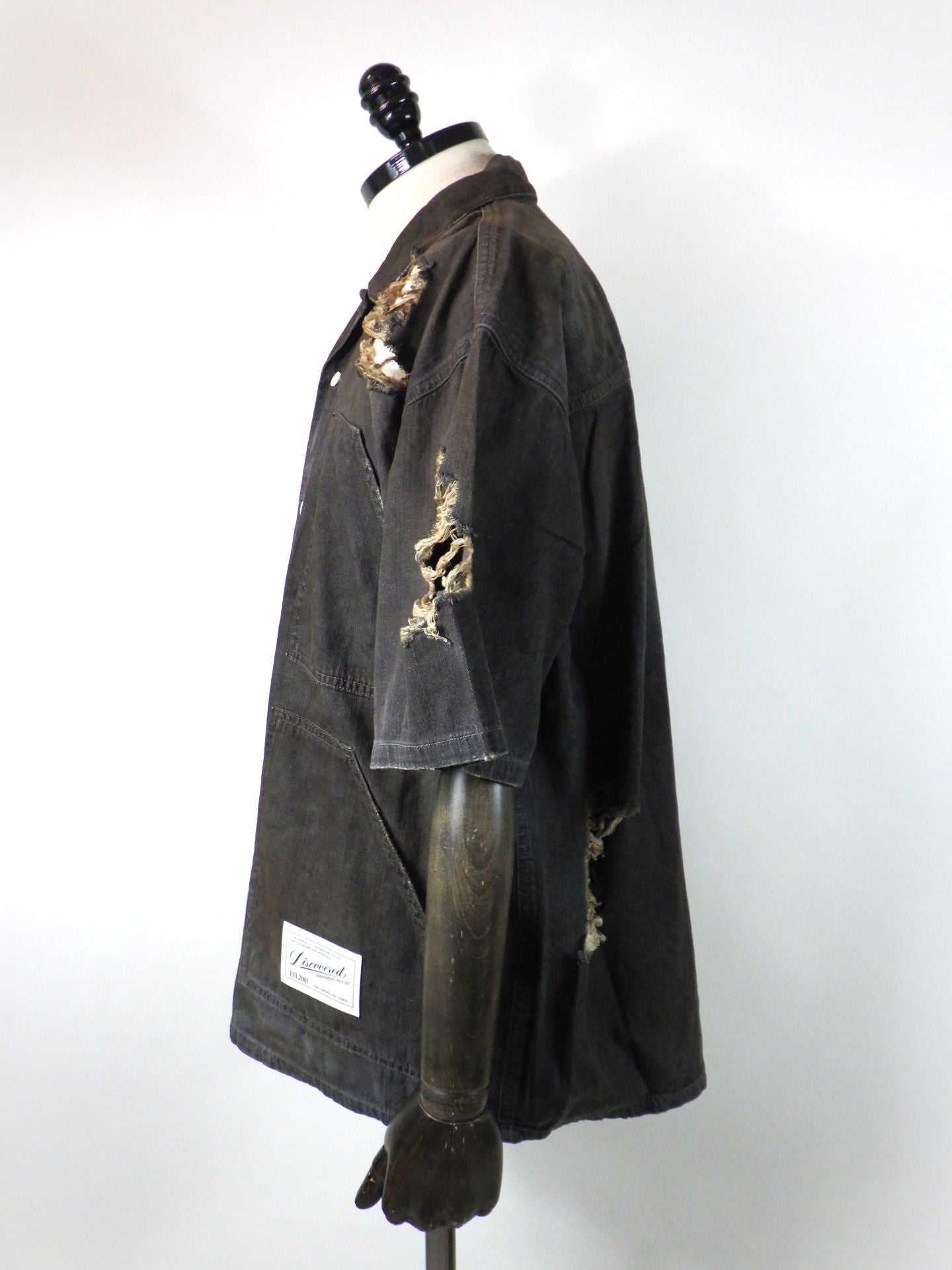 DISCOVERED　ショートスリーブデニムシャツ 　DC-SS26-SH-01-BK