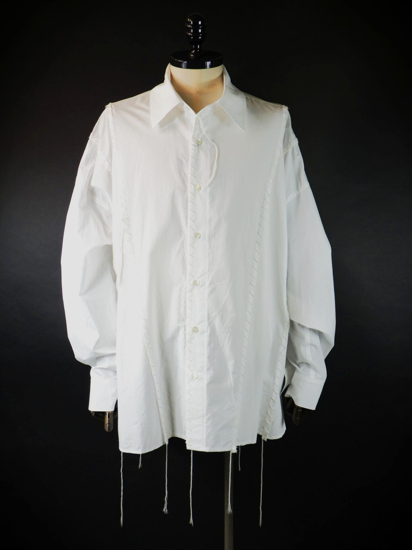 DISCOVERED　ドッキングワイドルーピングシャツ 　DC-CL-SH-01-WHT