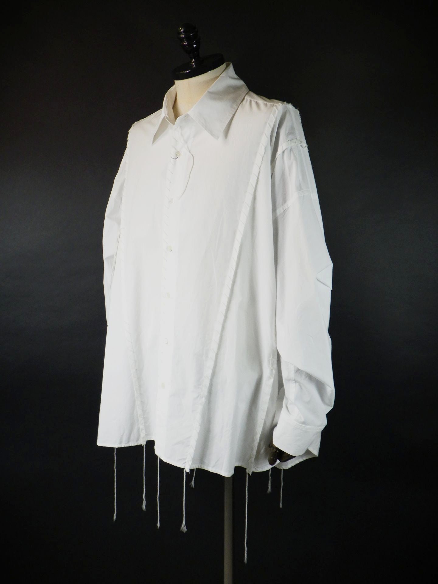 DISCOVERED　ドッキングワイドルーピングシャツ 　DC-CL-SH-01-WHT