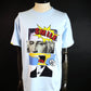 STUD MUFFIN　コットン天竺ブロックコラージュSSシャツ　614-02884-L.BL