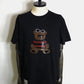 STUD MUFFIN　コットン天竺カートベアシークインSSシャツ　614-02883-BK