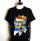 STUD MUFFIN　コットン天竺ブロックコラージュSSシャツ　614-02884-BK