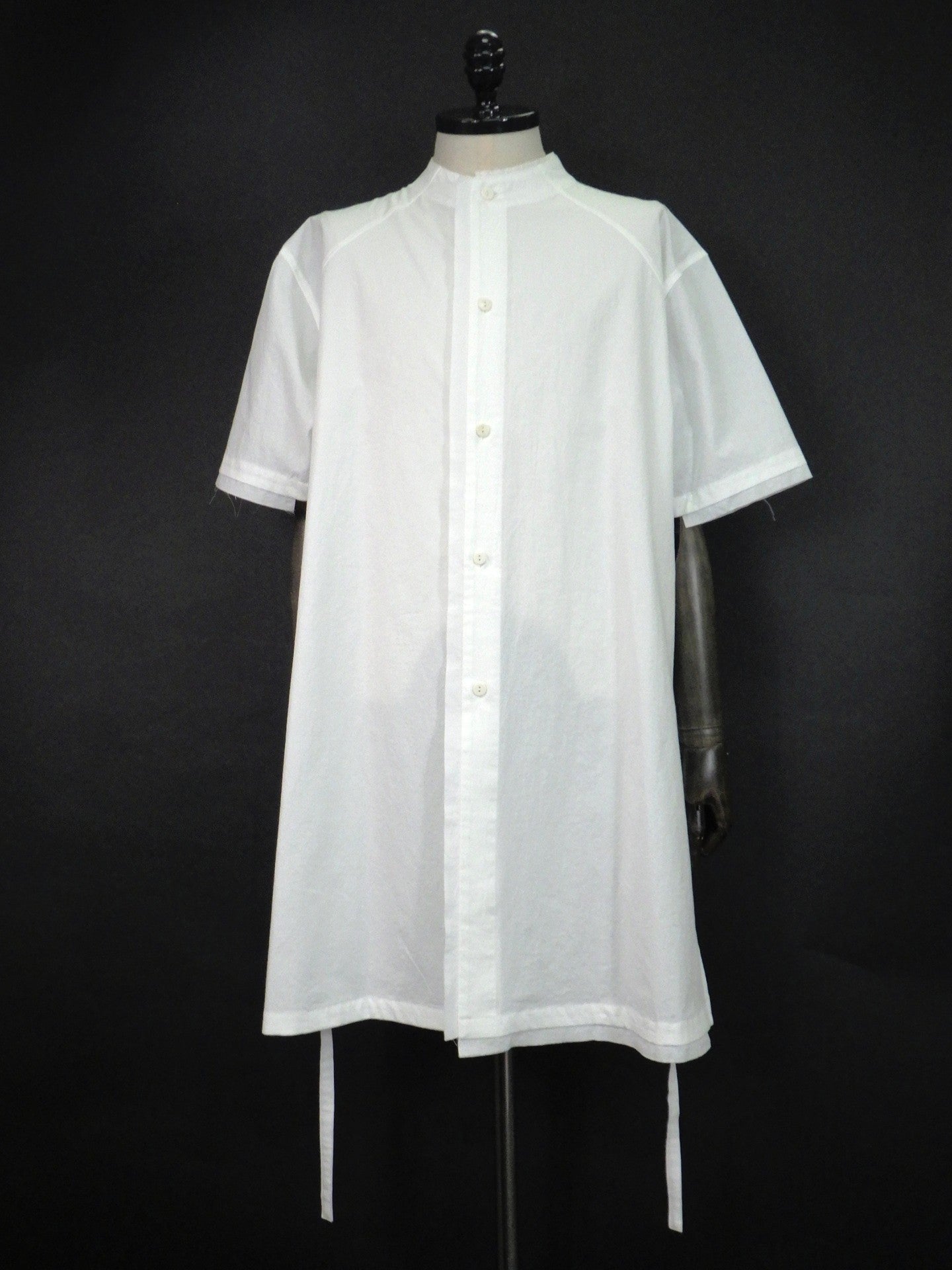 prasthana　strings raw edge s/s shirt　P-2201001-WH