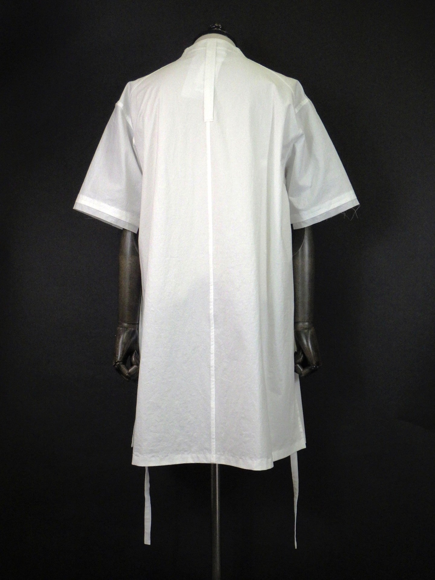 prasthana　strings raw edge s/s shirt　P-2201001-WH