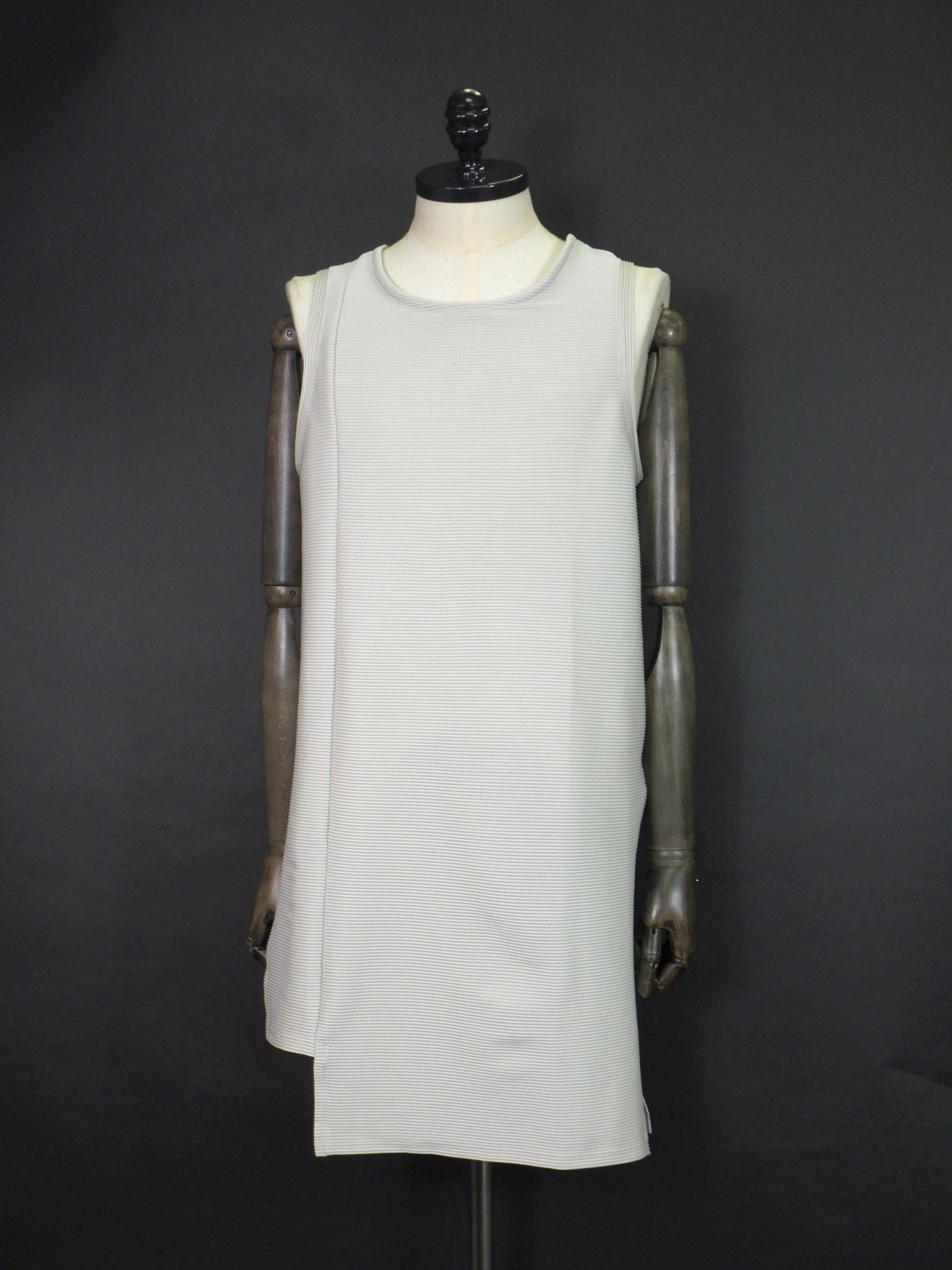 prasthana　offset extension tank top_A [RIPPLE JERSEY]　P-2202002-GG