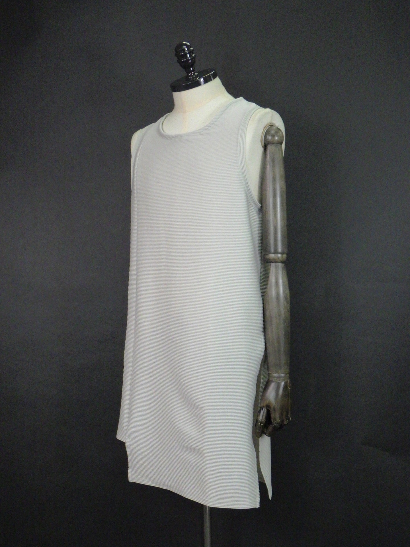 prasthana　offset extension tank top_A [RIPPLE JERSEY]　P-2202002-GG