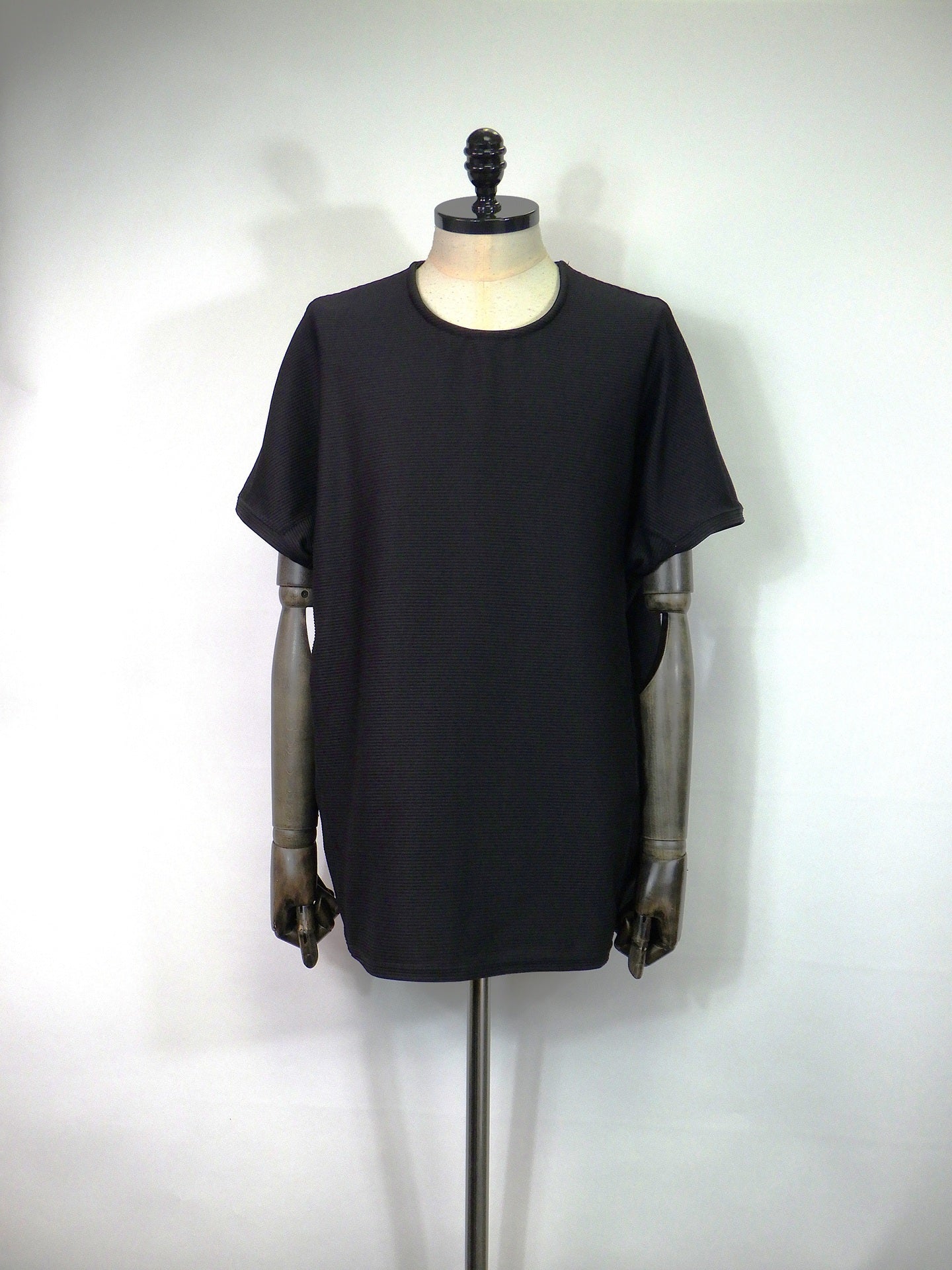 prasthana　flux arm3 t-shirt_A [RIPPLE JERSEY]　P-2202001-BK