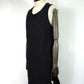 prasthana　offset extension tank top_A [RIPPLE JERSEY]　P-2202002-BK