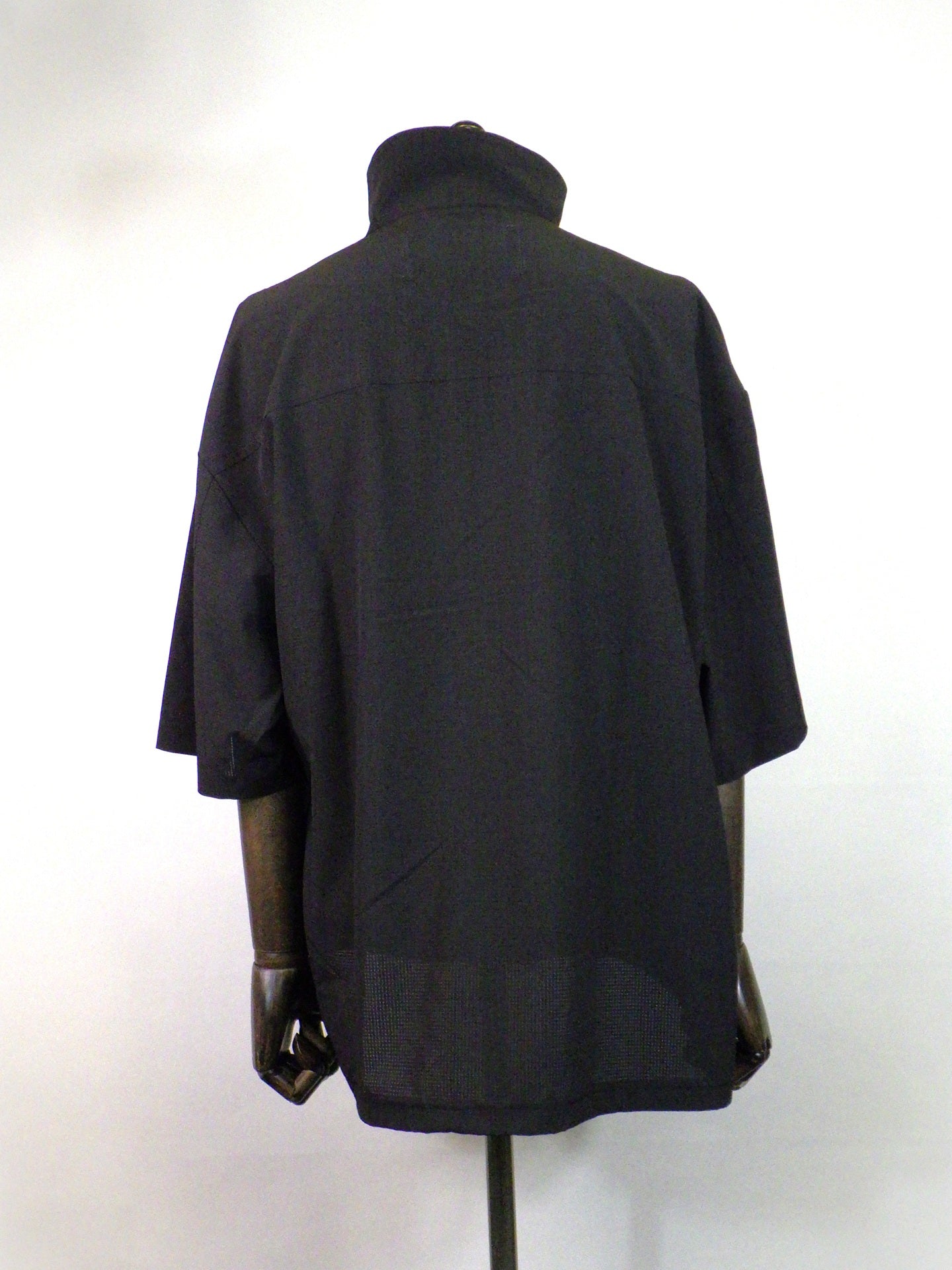 SUPERTHANKS　Technical S/S high-zip pullover　ST262SH01-BK