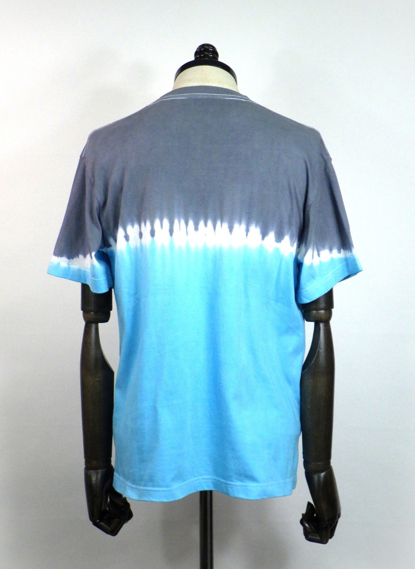 ACANTHUS　Contrast Tie-dye Tee　CT2604-GY×BL