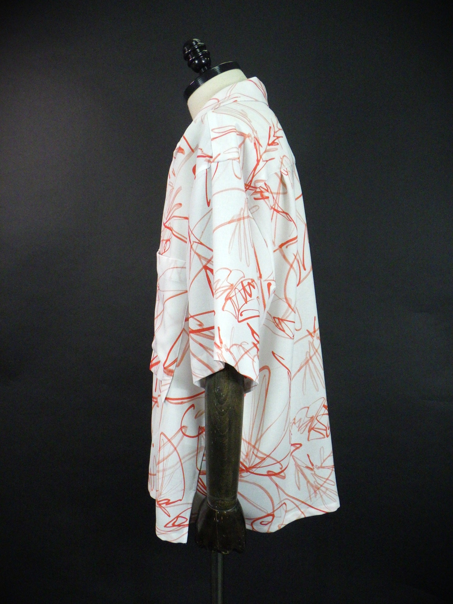 UJOH ワイドセットオープンカラーボックスシャツ M732-B55-908-RED