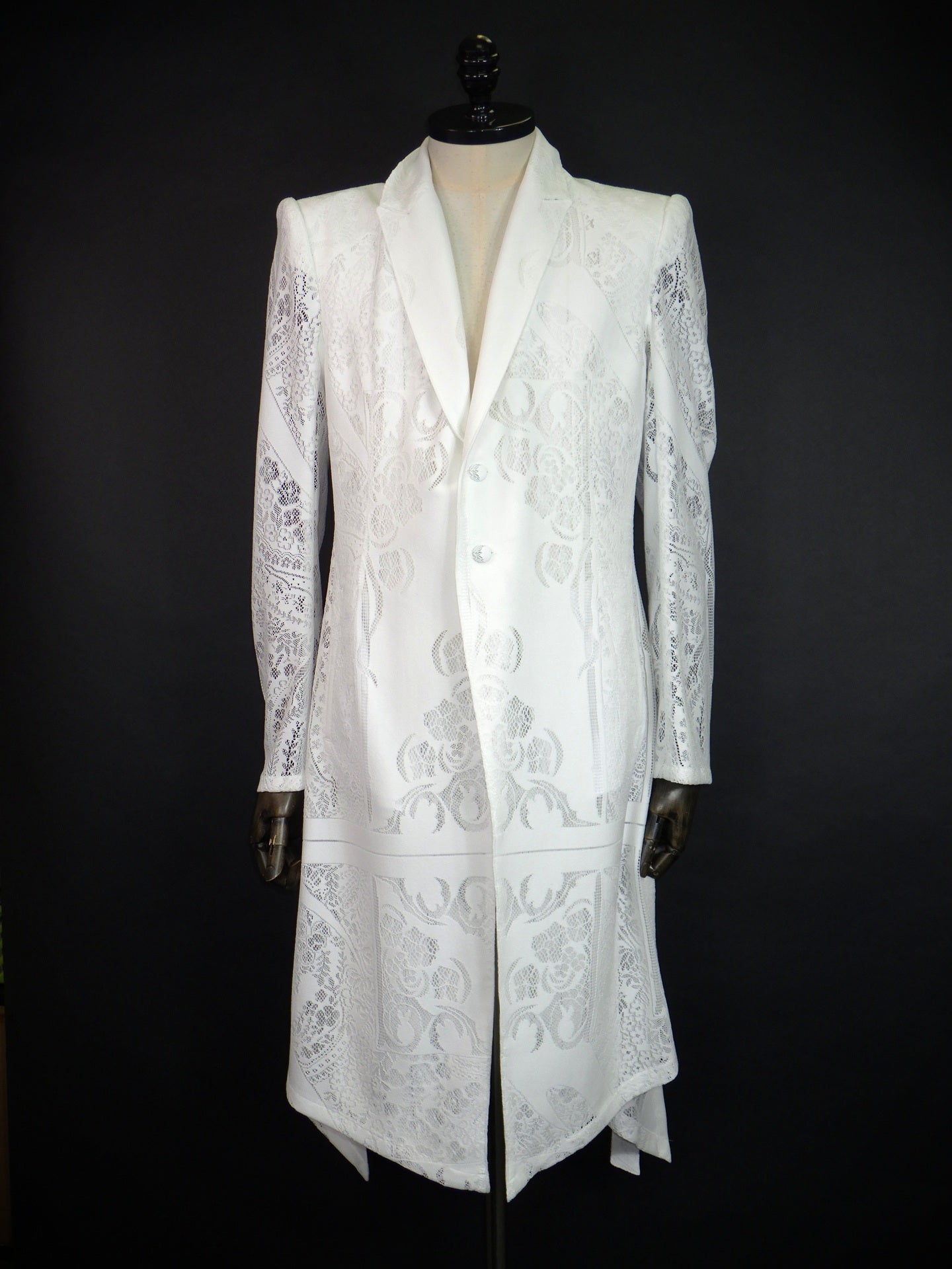 kiryuyrik　クロスレースフレアジャケット　KV-HJ47-907-WHT