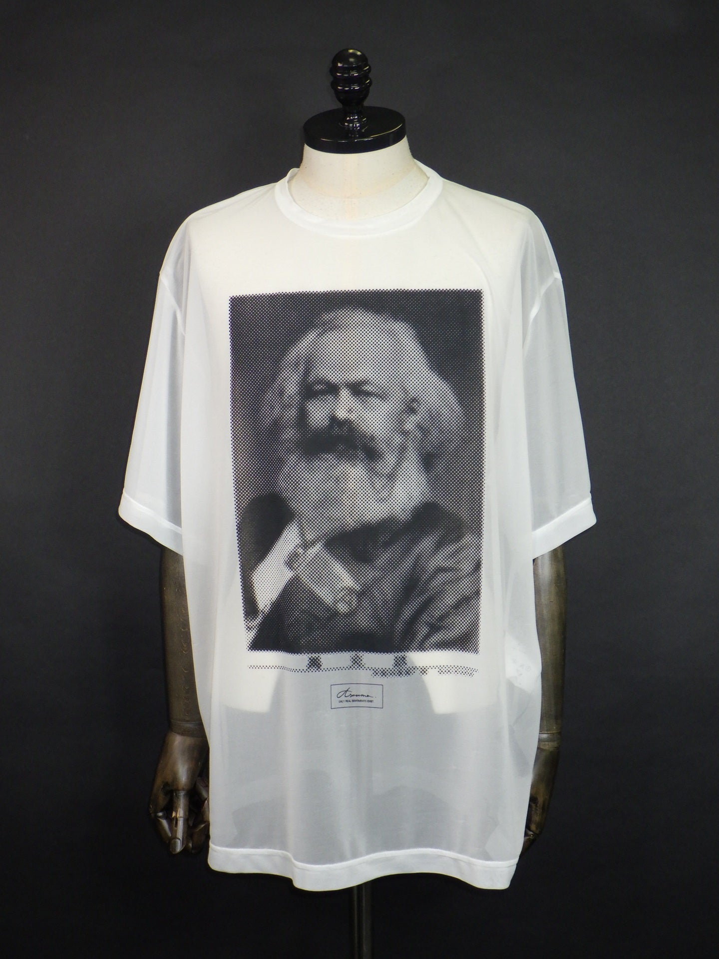 Azuma　K.MARXシースルーTシャツ　26SH-KN02KW-WHT