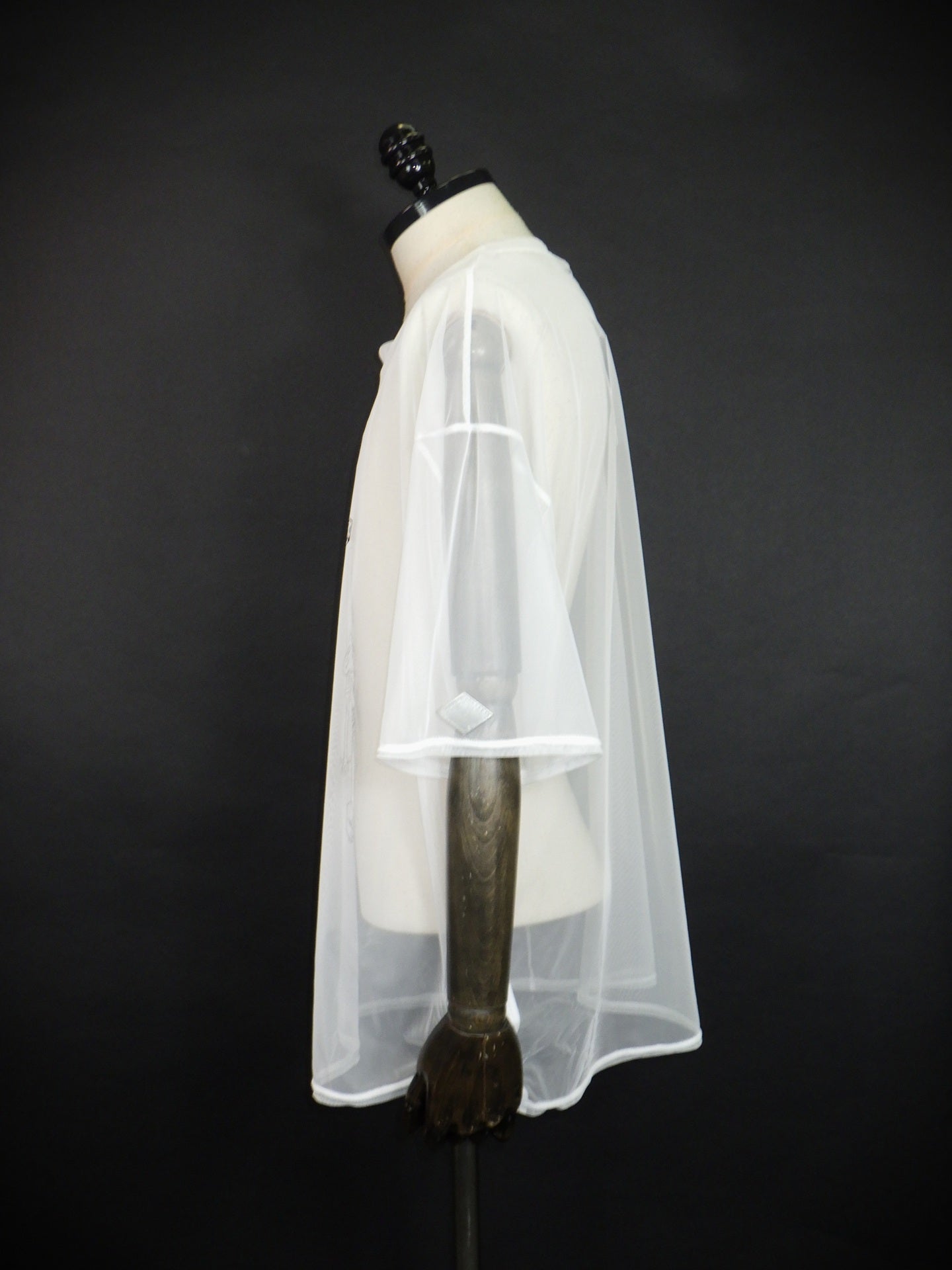 el conductorH　シースルーショートスリーブTシャツ　PD26EK01-WHT