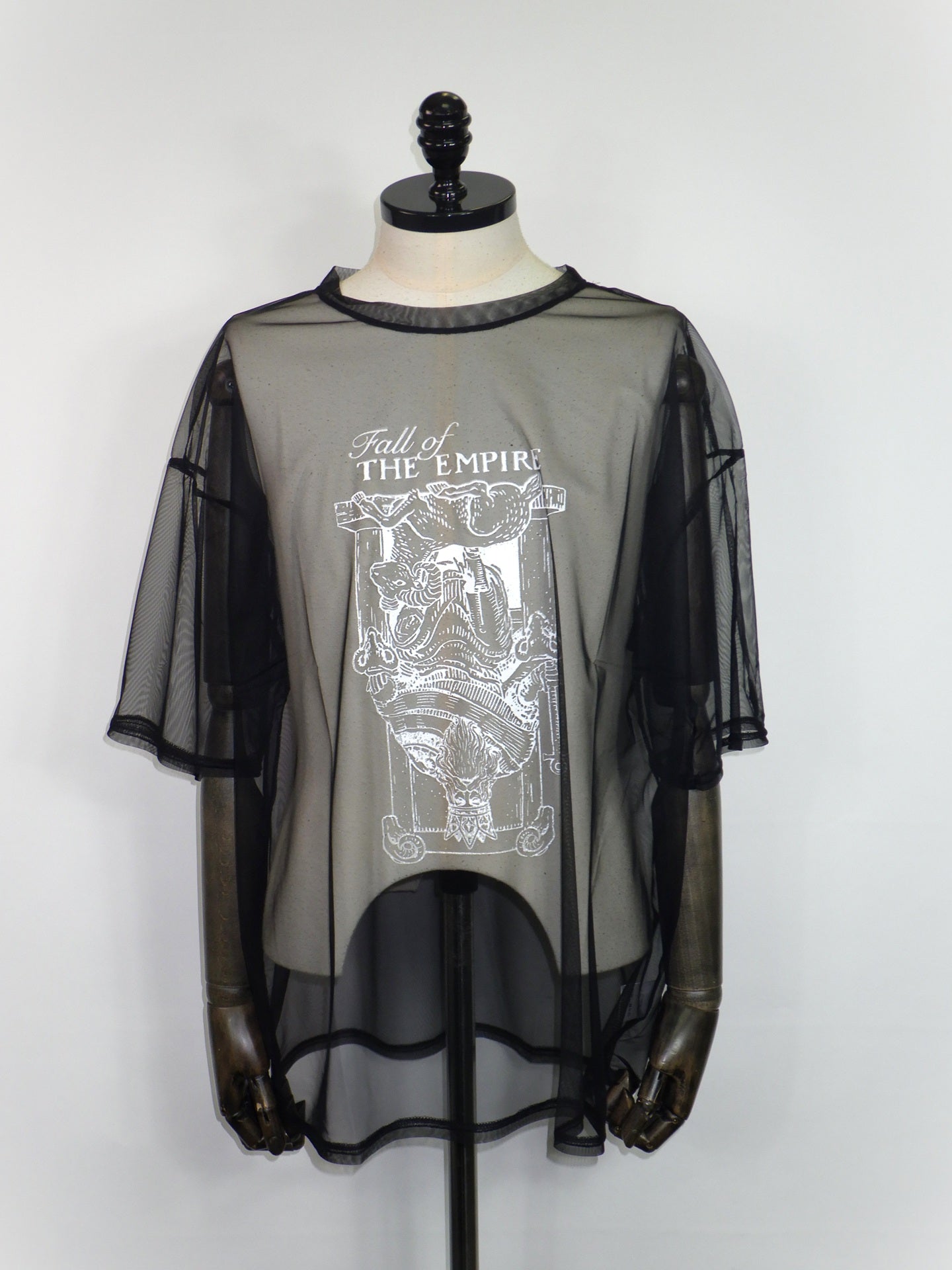el conductorH　シースルーショートスリーブTシャツ　PD26EK01-BK